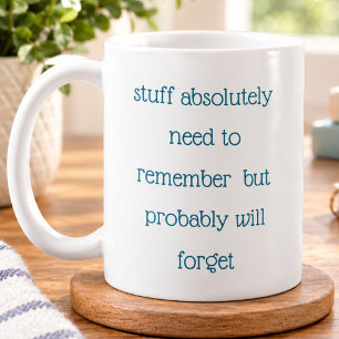 Mug Citation drôle pour les personnes étourdies Liste