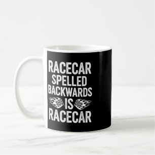 Mug Citation drôle Racecar épelé à l'envers Racecar _1