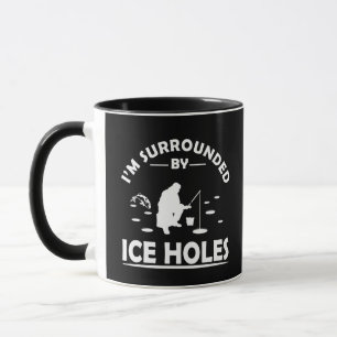 Mug Citation drôle sur la pêche sur glace