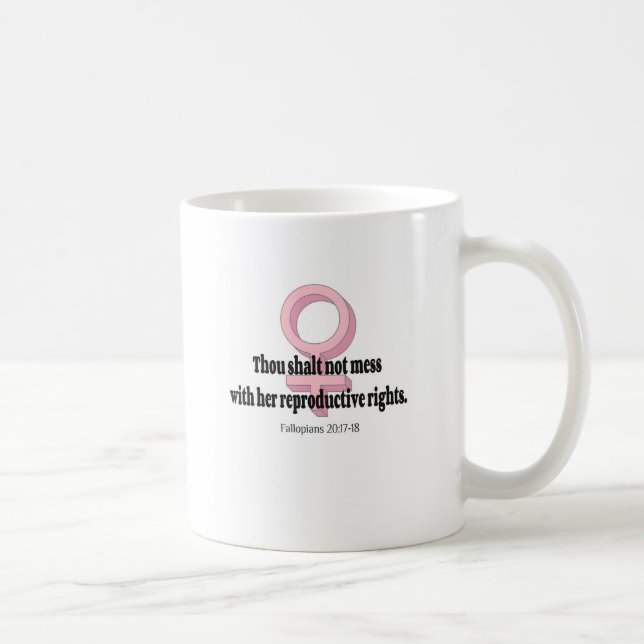 Mug Citation drôle sur les droits des femmes (Droite)