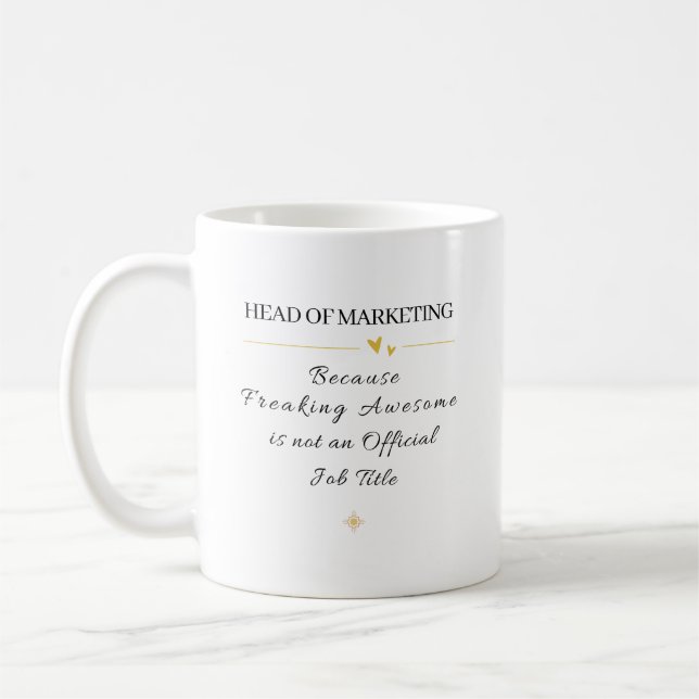 Mug Citation du Chef du Bureau de Marketing (Gauche)