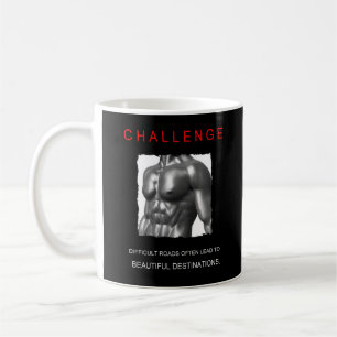 Mug Citation du défi du corps de motivation positive m