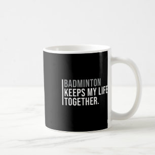 Mug Citation du joueur de badminton de badminton