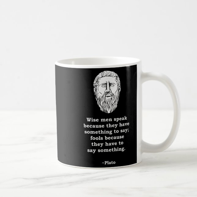 Mug Citation du philosophe Platon - Philosophie Étudia (Droite)