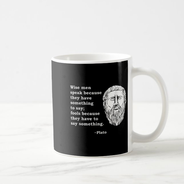 Mug Citation du philosophe Platon - Philosophie Étudia (Droite)