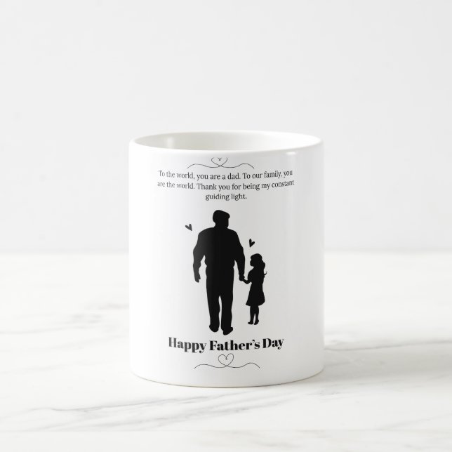 Mug Citation émouvante pour la fête des Pères & Silhou (Centre)