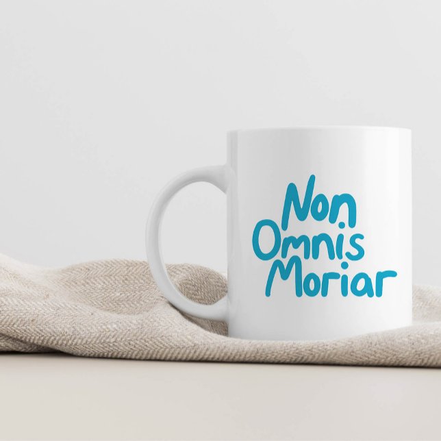 Mug Citation en latin ancien écrite à la main à l'encr (Créateur téléchargé)