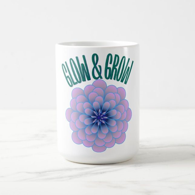 Mug Citation Florale Esthétique de Croissance et d'Écl (Centre)