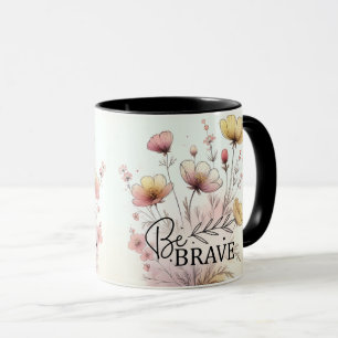 Mug Citation florale inspirante/positive enveloppante 