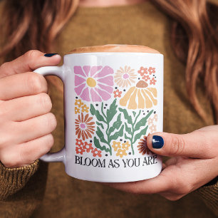 Mug Citation Florale Inspirationnelle Florale Boho