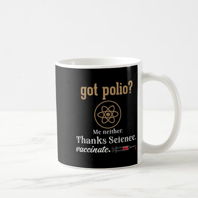 Mug Citation graphique de l'Humour amusant vacciné Sci (Droite)