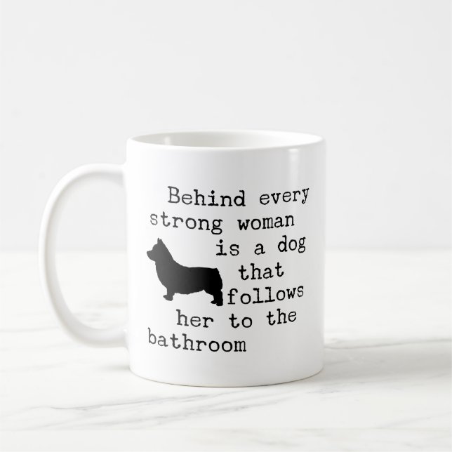 Mug Citation humoristique de chien - Corgi (Gauche)