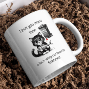Mug Citation Humour Flirting Cat Funny Valentines Jour