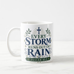 Mug Citation Inspirante Chaque Tempête Manque de Pluie
