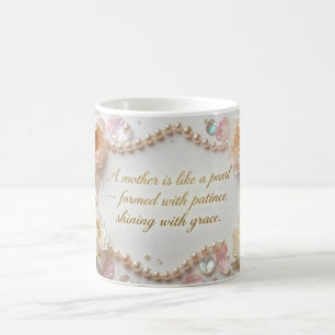 Mug Citation Inspirante de Fête des Mères Perle et Piv