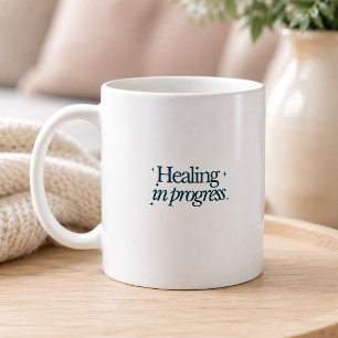 Mug Citation Inspirante de Guérison en Cours
