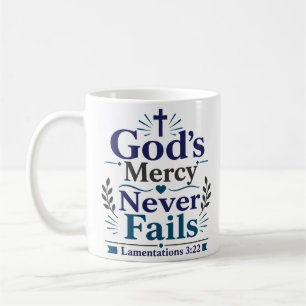 Mug Citation Inspirante de la Miséricorde de Dieu qui