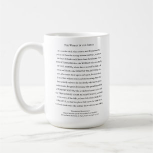 Mug Citation inspirante de Woman in the Arena