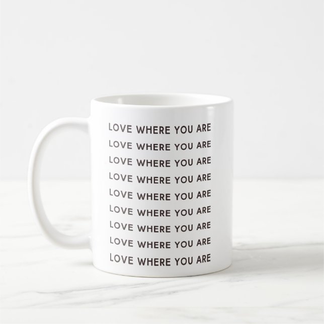 Mug Citation Inspirante et Uplifiante Dire Positive (Gauche)