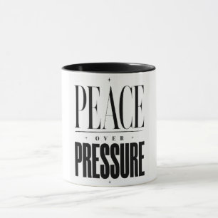 Mug Citation Inspirante Minimaliste Paix Sur Pression