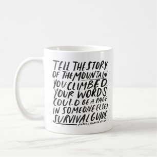 Mug citation inspirante pour écrivains et artistes