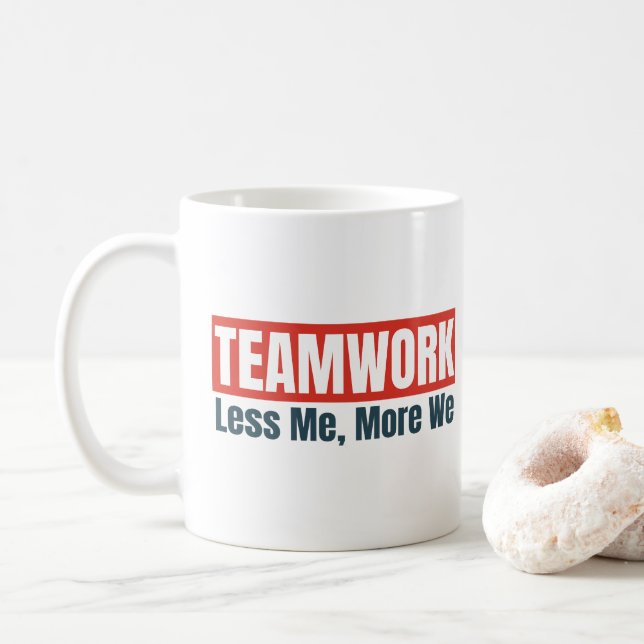 Mug Citation Inspirante pour Équipe Cadeau d'Entrepris (Avec donut)
