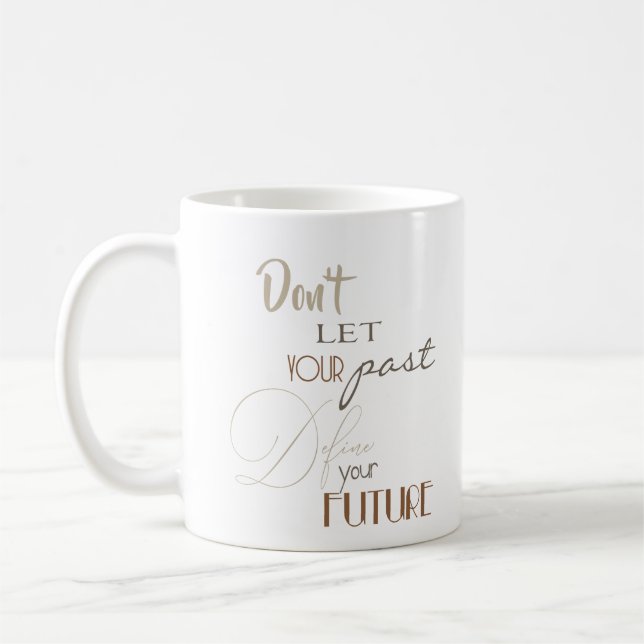 Mug Citation Inspiration - Définir votre avenir (Gauche)
