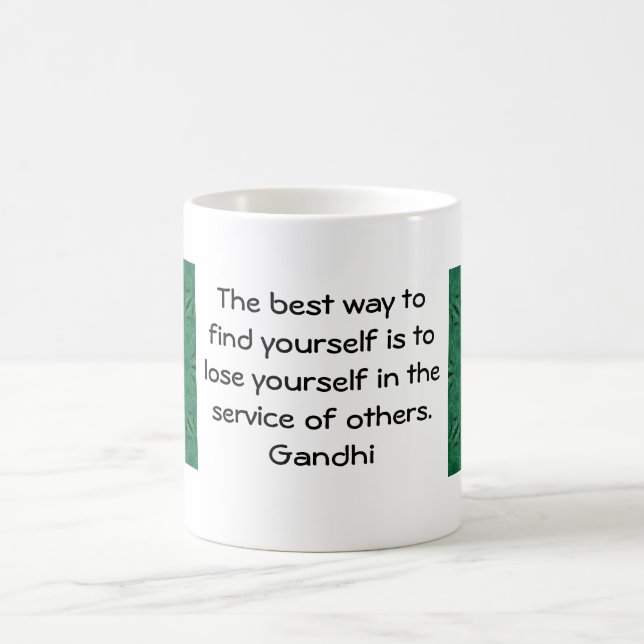 Mug Citation Inspirationnelle de Gandhi sur l'auto-ass (Centre)