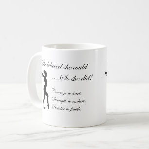 Mug Citation inspirationnelle de la gymnastique