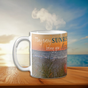 Mug Citation Inspirationnelle Peinture Sunrise