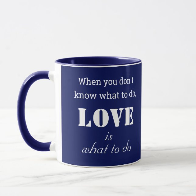 Mug Citation inspirationnelle - Puissance de l'amour - (Gauche)