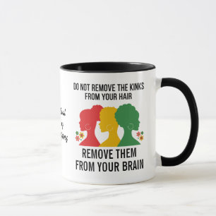 Mug Citation inspirée de cheveux AFRO NOIR