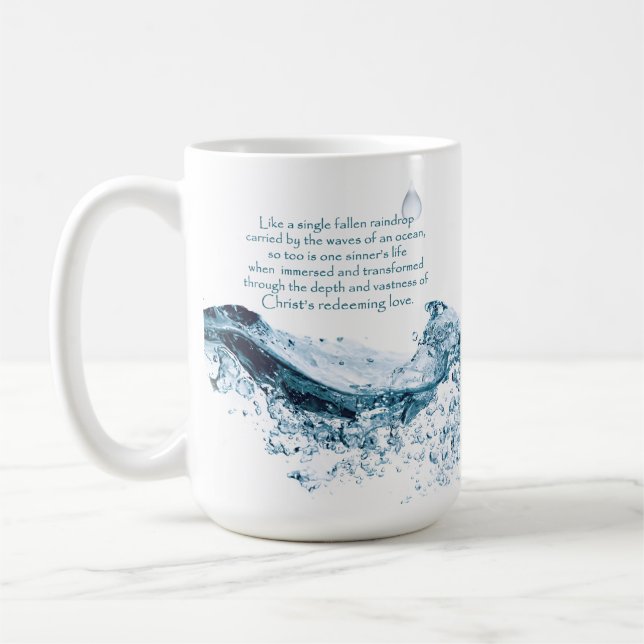 Mug Citation inspirée de l'amour rédempteur du Christ (Gauche)