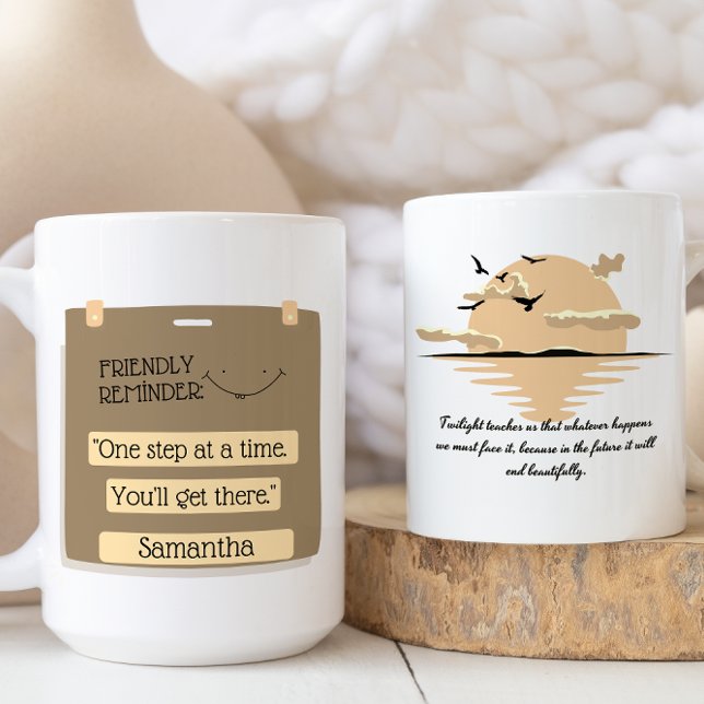 Mug Citation inspirée et dire de Sepia Motivational (Créateur téléchargé)