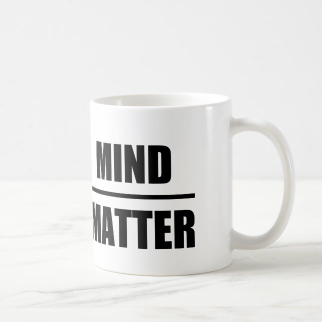 Mug Citation intelligente : Esprit au-dessus de (Droite)