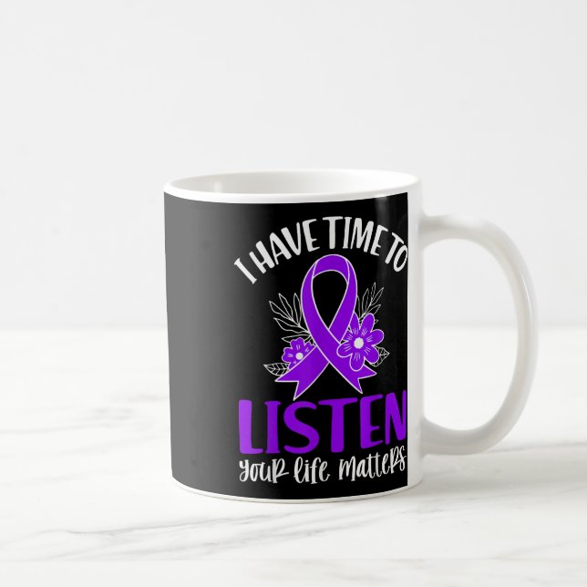 Mug Citation J'Ai Le Temps D'Écouter Le Ribb De Sensib (Droite)
