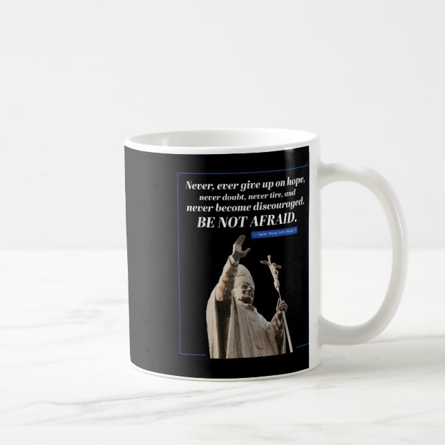 Mug Citation Jean Paul 2 Message du Pape (Droite)