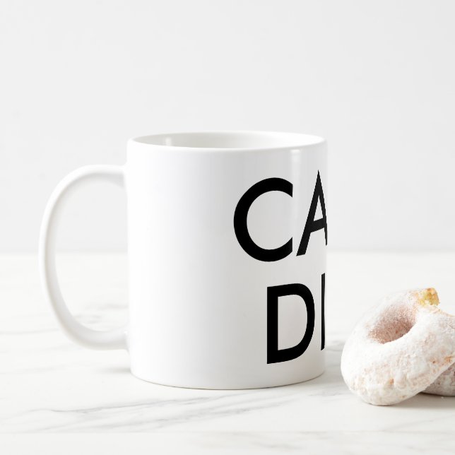 Mug Citation latine Carpe Diem (Avec donut)