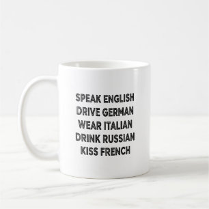 Mug Citation Lifestyle Allemand Conduire Anglais