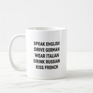 Mug Citation Lifestyle Allemand Conduire Anglais