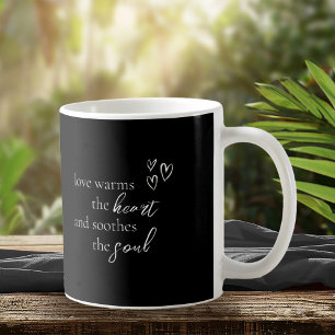 Mug Citation Love Calligraphy White B&W ID940