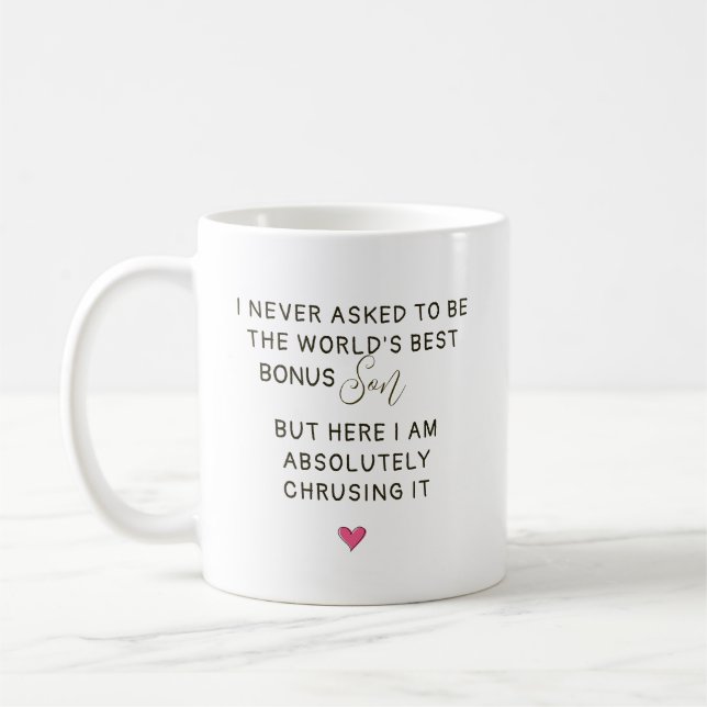 Mug Citation Meilleur Fils Bonus au Monde (Gauche)