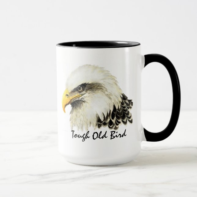Mug Citation militaire de l'aigle à tête blanche robus (Droite)