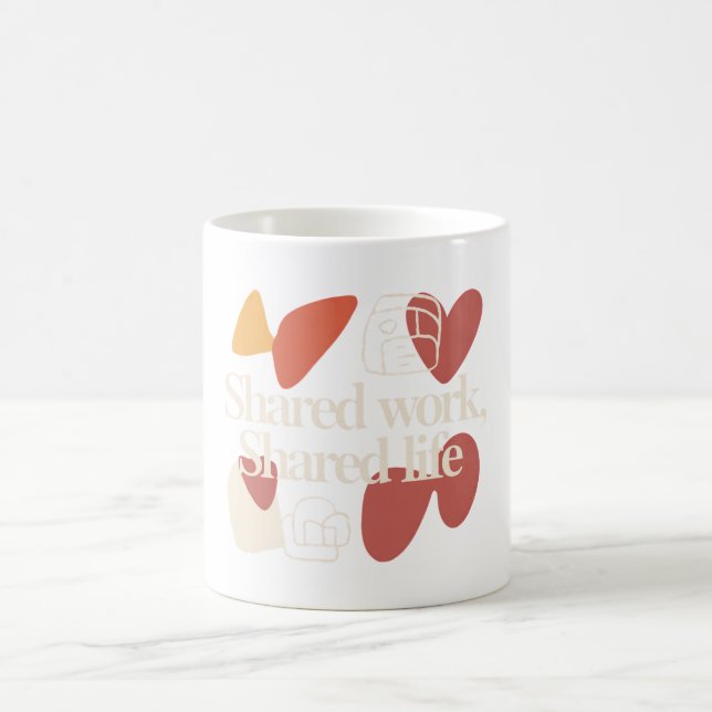 Mug Citation minimale de la Saint-Valentin « Travail p (Centre)