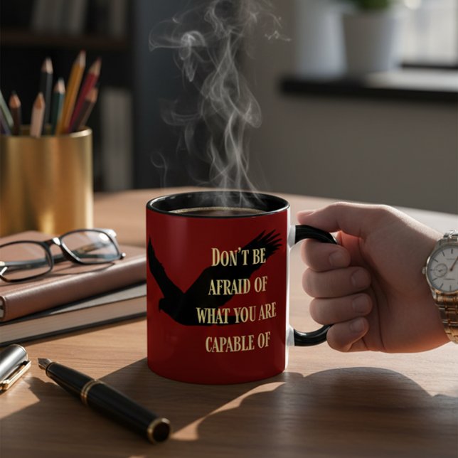 Mug Citation Motivante Aigle Puissance Affirmations Ca (Gift as a daily reminder)