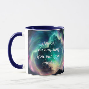 Mug Citation Motivante Croire En Soi-même Galaxie Nébu