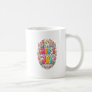 Mug Citation Motivante Fleurie Choisissez la Joie Po