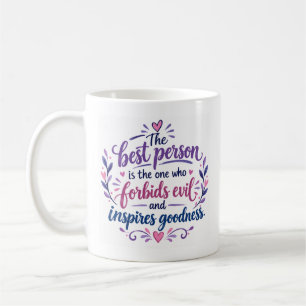 Mug Citation Motivante Inspirante Violet Sarcelle Café