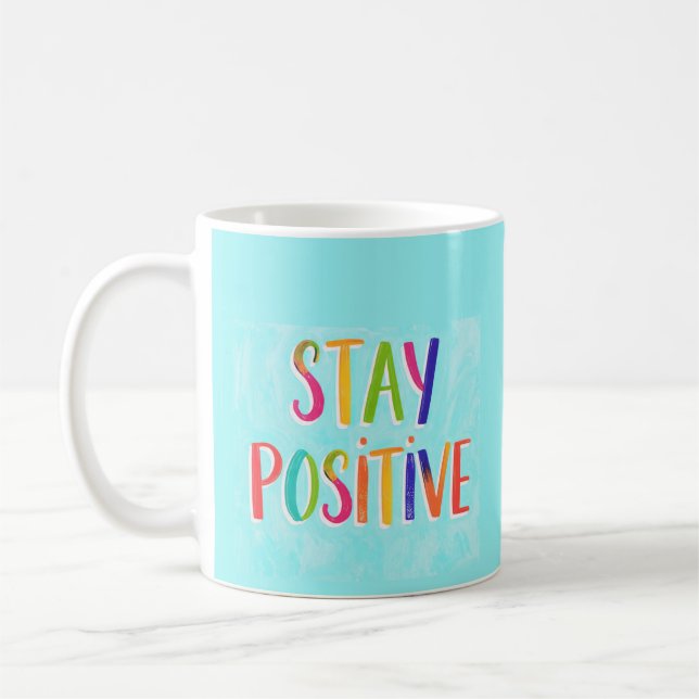 Mug Citation motivante positive peinte (Gauche)