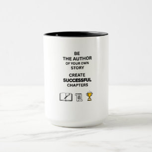 Mug Citation motivante SOYEZ L'AUTEUR 15oz combo